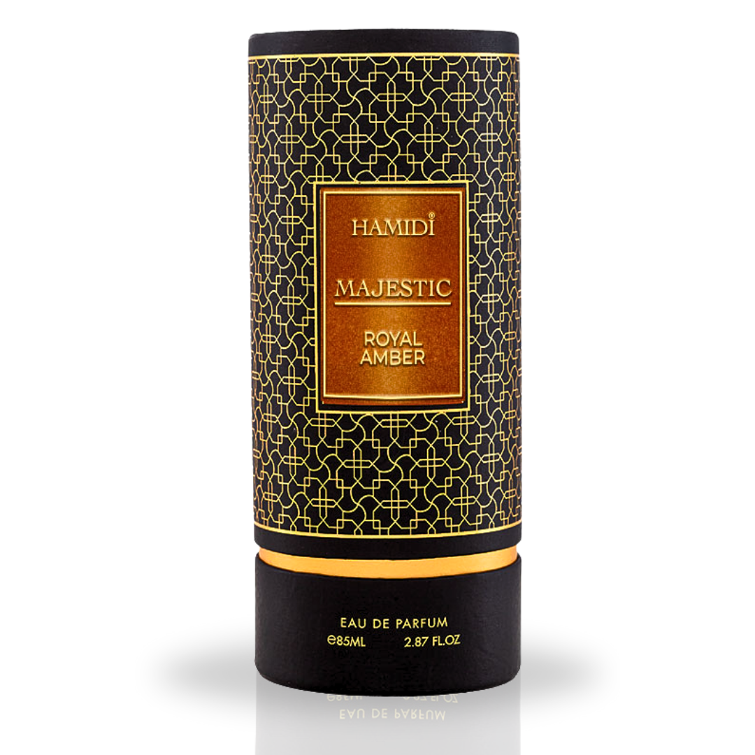 MAJESTIC ROYAL AMBER EDP Spray 85ML (2.8 OZ) By Hamidi | Indulge In The Luxurious Aura Of Allure & Elegance.