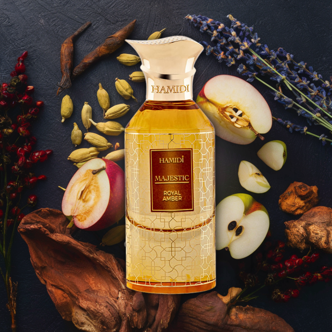 MAJESTIC ROYAL AMBER EDP Spray 85ML (2.8 OZ) By Hamidi | Indulge In The Luxurious Aura Of Allure & Elegance. - Intense Oud