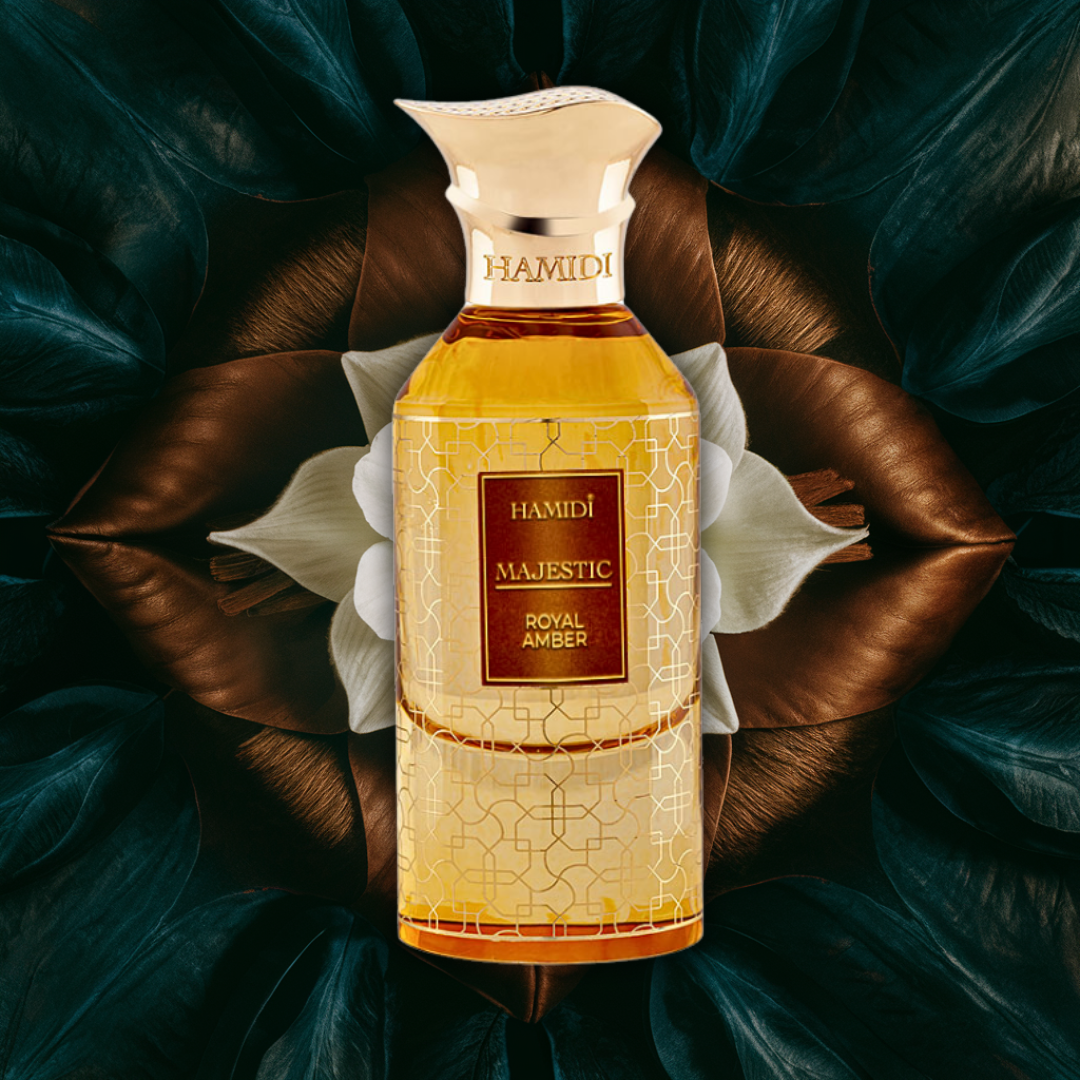MAJESTIC ROYAL AMBER EDP Spray 85ML (2.8 OZ) By Hamidi | Indulge In The Luxurious Aura Of Allure & Elegance. - Intense Oud
