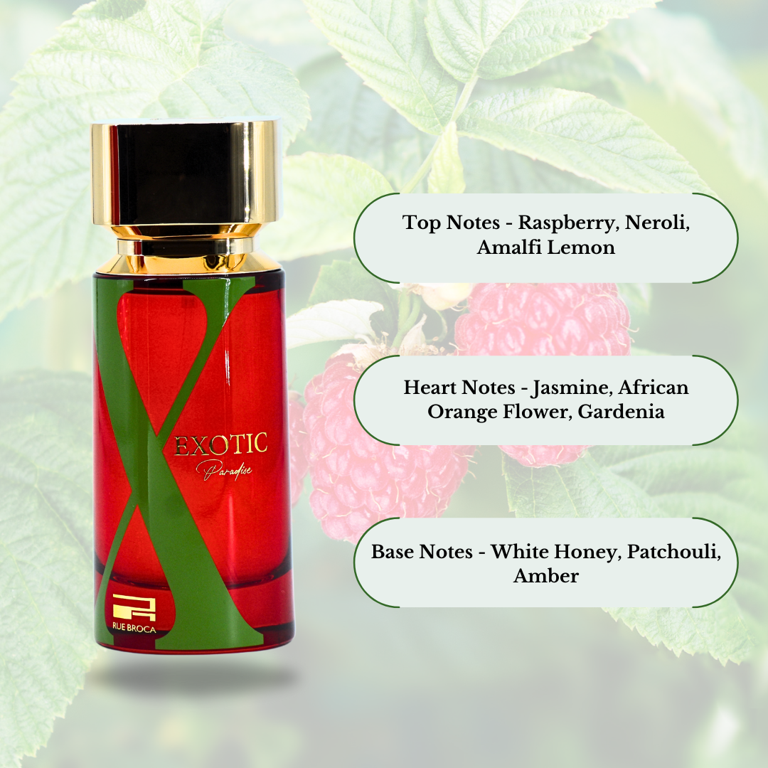 Exotic Paradise Pour Femme EDP Spray 100ML (3.4OZ) By RUE BROCA | Floral, Fruity, Refreshing Designer Perfumes. - Intense Oud