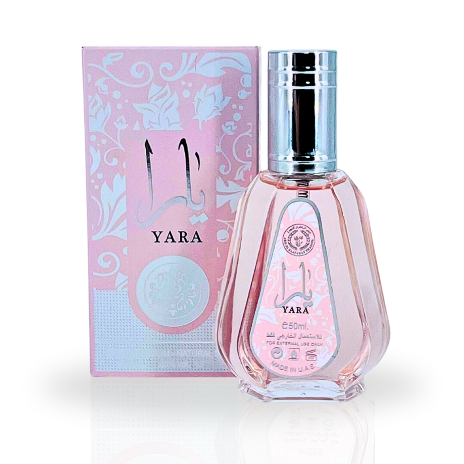 Mini Ard Al Zaafaran Yara, Najdia & Pure Musk EDP perfume set for men and women in 50ml bottles.