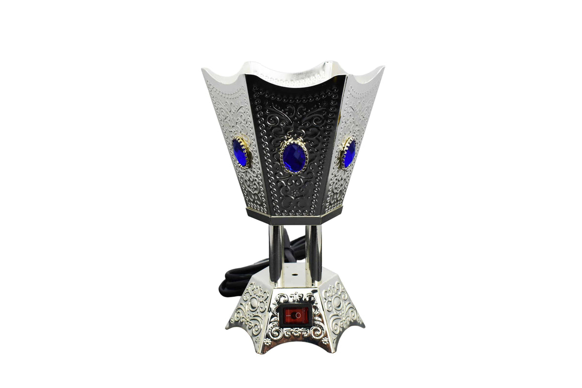 New Sapphire Hexagon Shaped Electric Incense Bakhoor Burner by Intense Oud - Intense oud