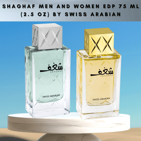 Shaghaf Men and Women Xtra Value Pack EDP - 75 ML (2.5 oz) by Swiss Arabian - Intense oud