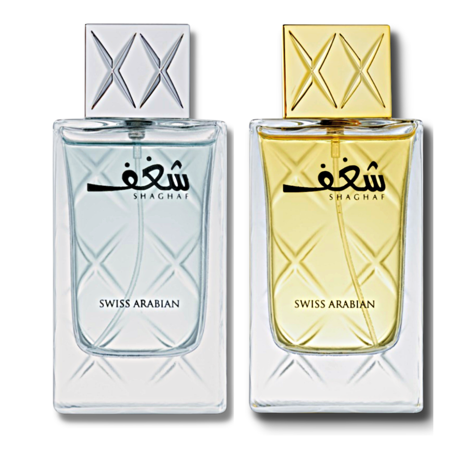 Shaghaf Eau De Parfum by Swiss Arabian in 75ml Xtra Value Pack, featuring elegant bottle design for men and women.