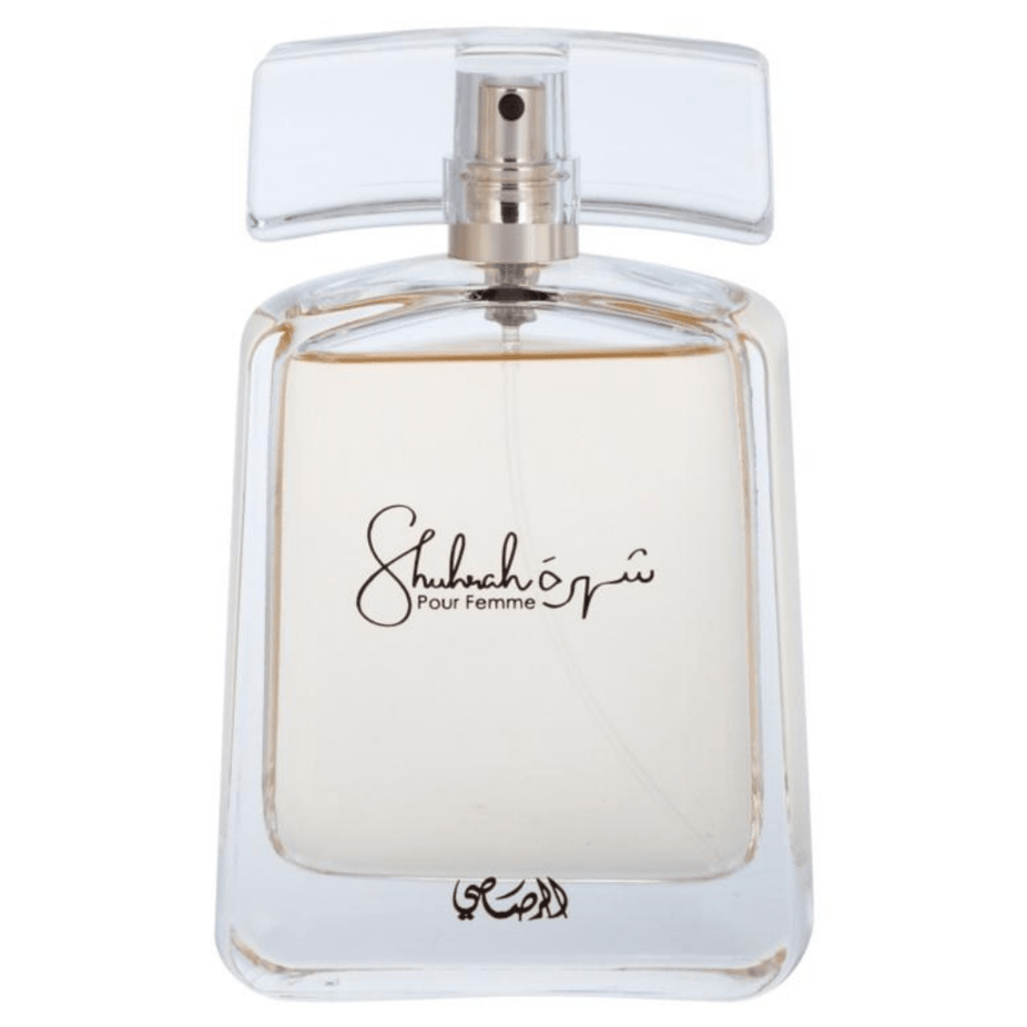 Velvet pouch packaging for Rasasi Shuhrah for Women EDP 90ml perfume, elegant and soft with a luxurious appearance.