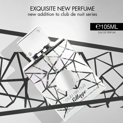 Armaf Club De Nuit Sillage and Urban Man Elixir Eau de Parfum bundle, 105ml each, featuring sleek spray bottles.