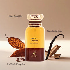 Smoky Touch Eau de Parfum Spray 80ml (2.7 oz) by Maison Alhambra | Smoky Indulgence With A Gourmand Heart - Intense Oud
