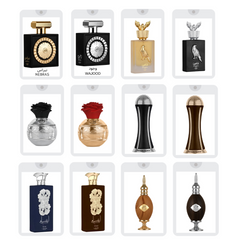 Sample Collection of 20ML (0.7 OZ) EDP Sprays by Lattafa Pride. (Pack of 12) - Intense Oud