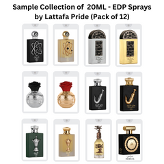 Sample Collection of 20ML (0.7 OZ) EDP Sprays by Lattafa Pride. (Pack of 12) - Intense Oud