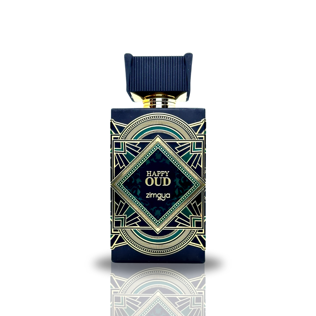 Happy Oud Extrait De Parfum Spray 100ML (3.4OZ) by ZIMAYA | Long Lasting, Designer Unisex Fragrance. - Intense Oud