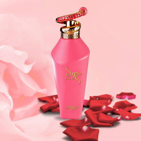 Hawwa Pink Eau De Parfum Spray 100ML (3.4OZ) By Zimaya (VELVET POUCH) - Intense Oud