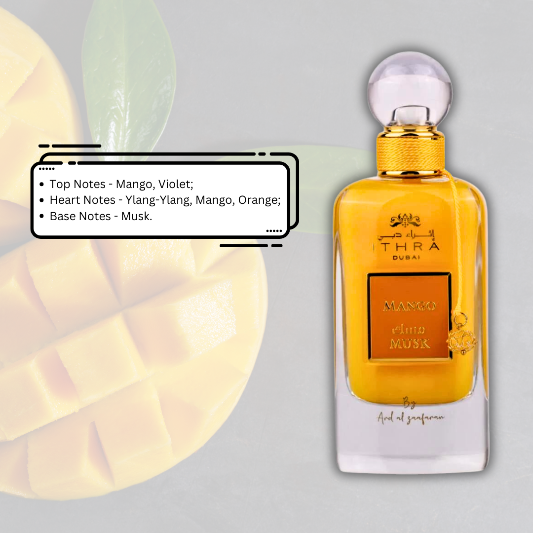 Mango Musk Ithra Dubai Collection - EDP 100ML (3.4 OZ) by Ard Al Zaafaran - Intense Oud