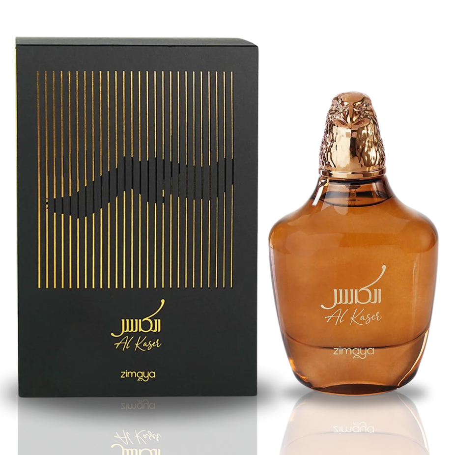 Zimaya Ghayath & AL Kaser EDP spray for men and women, 100ML bottle with saffron, lavender, bergamot, and artemisia top notes.