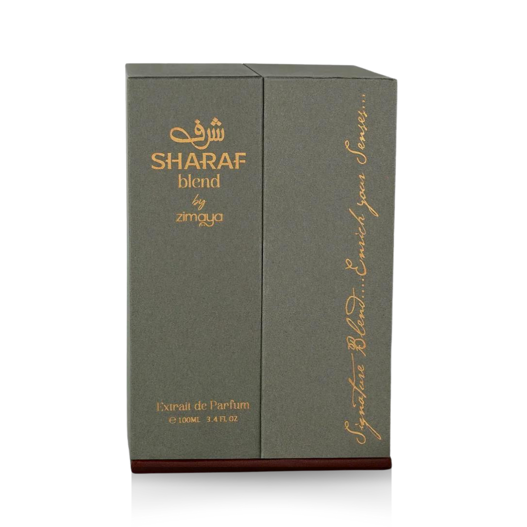 SHARAF BLEND Extrait De Parfum Spray 100ML (3.4OZ) by ZIMAYA | Long Lasting, Signature Blend - Enrich Your Senses. - Intense Oud