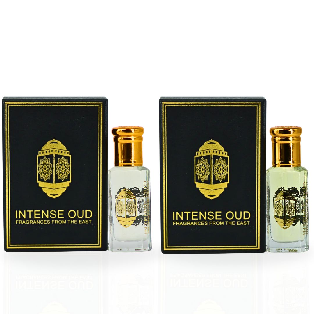 Black Extasy Men & Twinking Sun For Women Perfume Oils 12ML (0.40 OZ) with Black Gift Box by Intense Oud. (BUNDLE) - Intense Oud