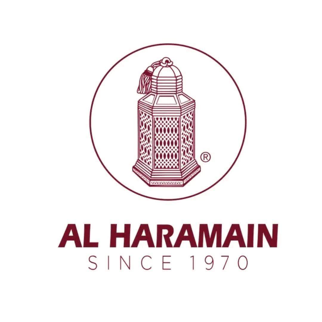Al Haramain Amber Oud Aqua Dubai Eau de Parfum spray in 75ml bottle with velvet pouch, showcasing elegant fragrance packaging.