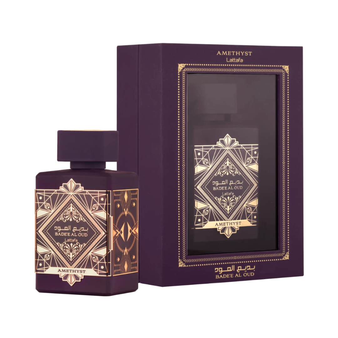 Badee Al Oud Amethyst EDP - 100ML(3.4 oz) by Lattafa - Intense oud