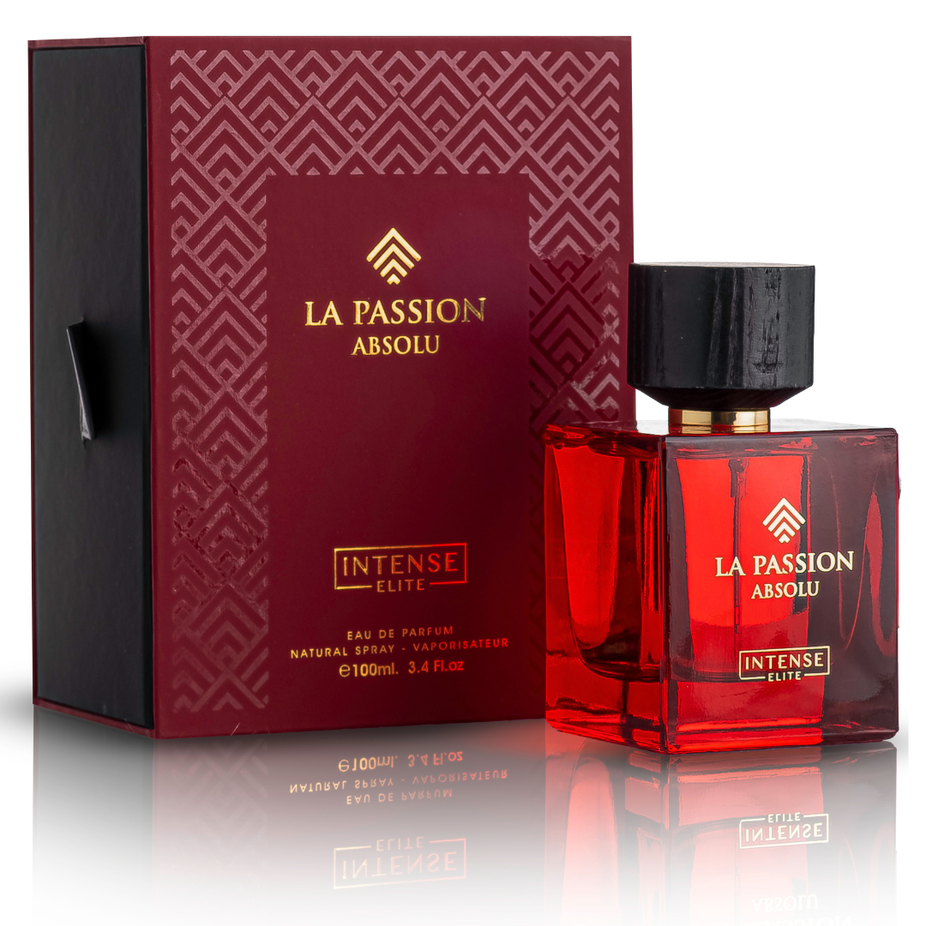 Exotic perfume bundle featuring Nebras EDP and La Passion Absolu EDP by Intense Oud, showcasing elegant bottles and luxurious packaging.