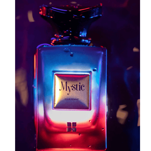 Mystic Pour Femme Eau De Parfum by Ideas in a 100ml bottle, elegant packaging with floral and fresh scent notes.