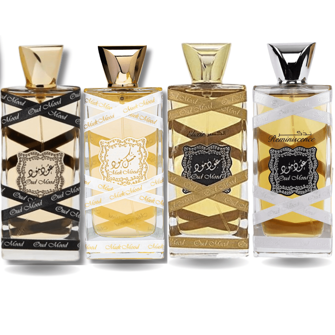 Oud Mood, Elixir, Reminiscense & Musk Mood EDP-100ml | by Lattafa Perfumes - Intense oud