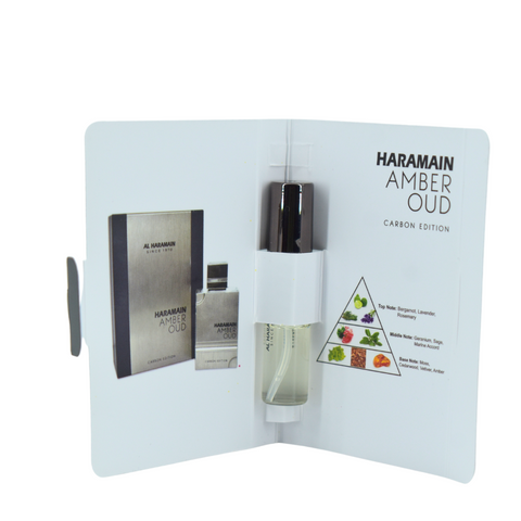 1 Amber Oud Carbon Edition EDP Sample  - 1ML (0.05 oz) by Al Haramain - Intense oud