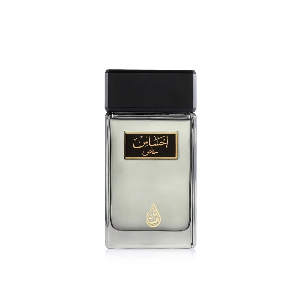 Arabian Oud Ehsas Khas Eau De Parfum 100ml bottle, elegant Arabian Oud perfume with floral and woody notes.