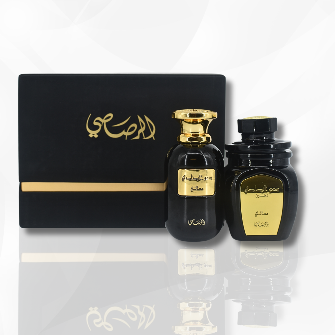 Somow Al Rasasi Ma’ali EDP - 100ML (3.4oZ) & Somow Al Rasasi – Ma'ali Oudh Moattar: 100GMS By RASASI - Intense oud