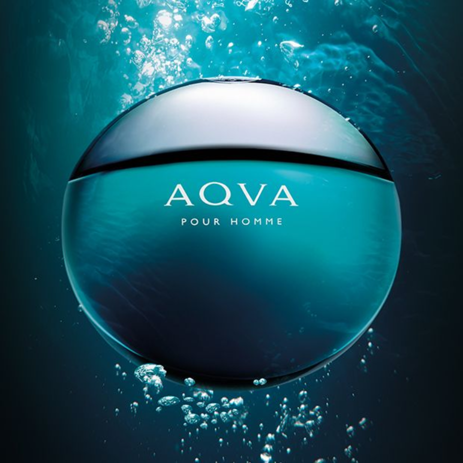 Bvlgari Aqva Pour Homme Marine Eau De Toilette bottle, 100ml, featuring a sleek blue design and modern packaging.