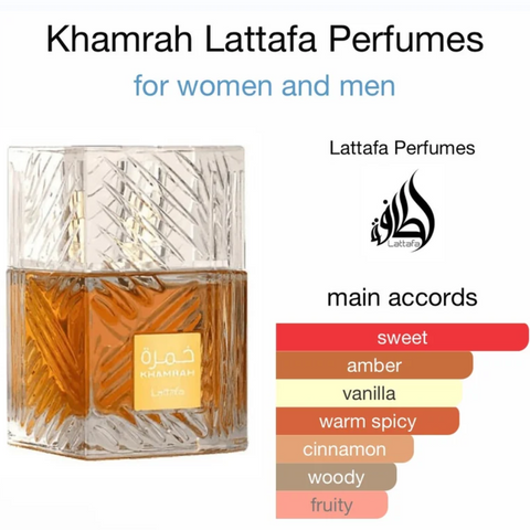 Khamrah EDP-100ml (3.4oz) by Lattafa - Intense Oud