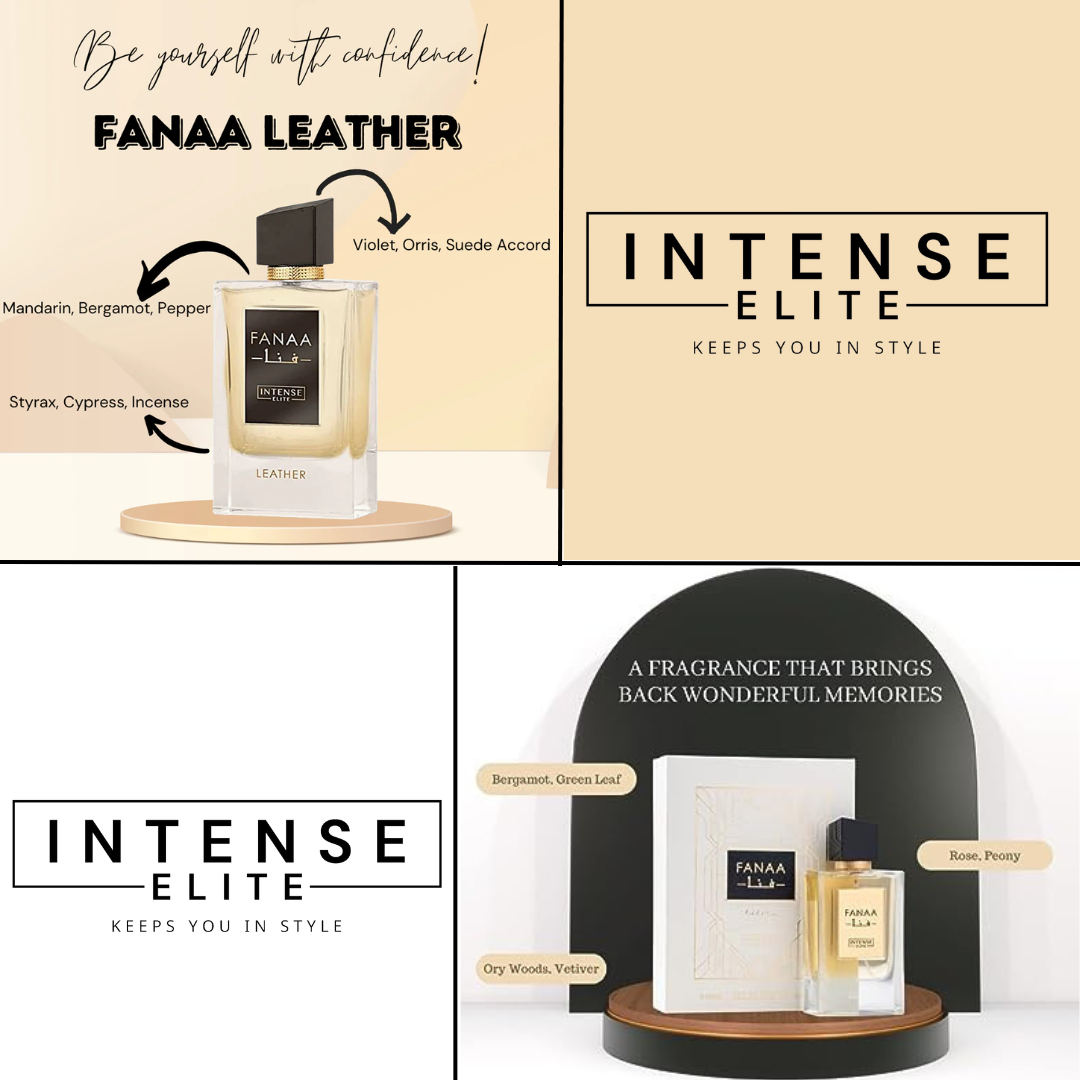 FANAA Leather for Men & FANAA Glance for Women EDP - 100 ML By INTENSE ELITE - Intense Oud