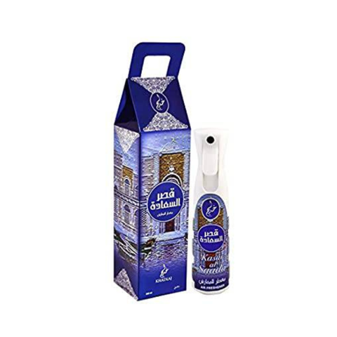 Khadlaj Zahret al Lailak air freshener 320ml bottle with floral design, featuring a sleek, elegant container for home fragrance.
