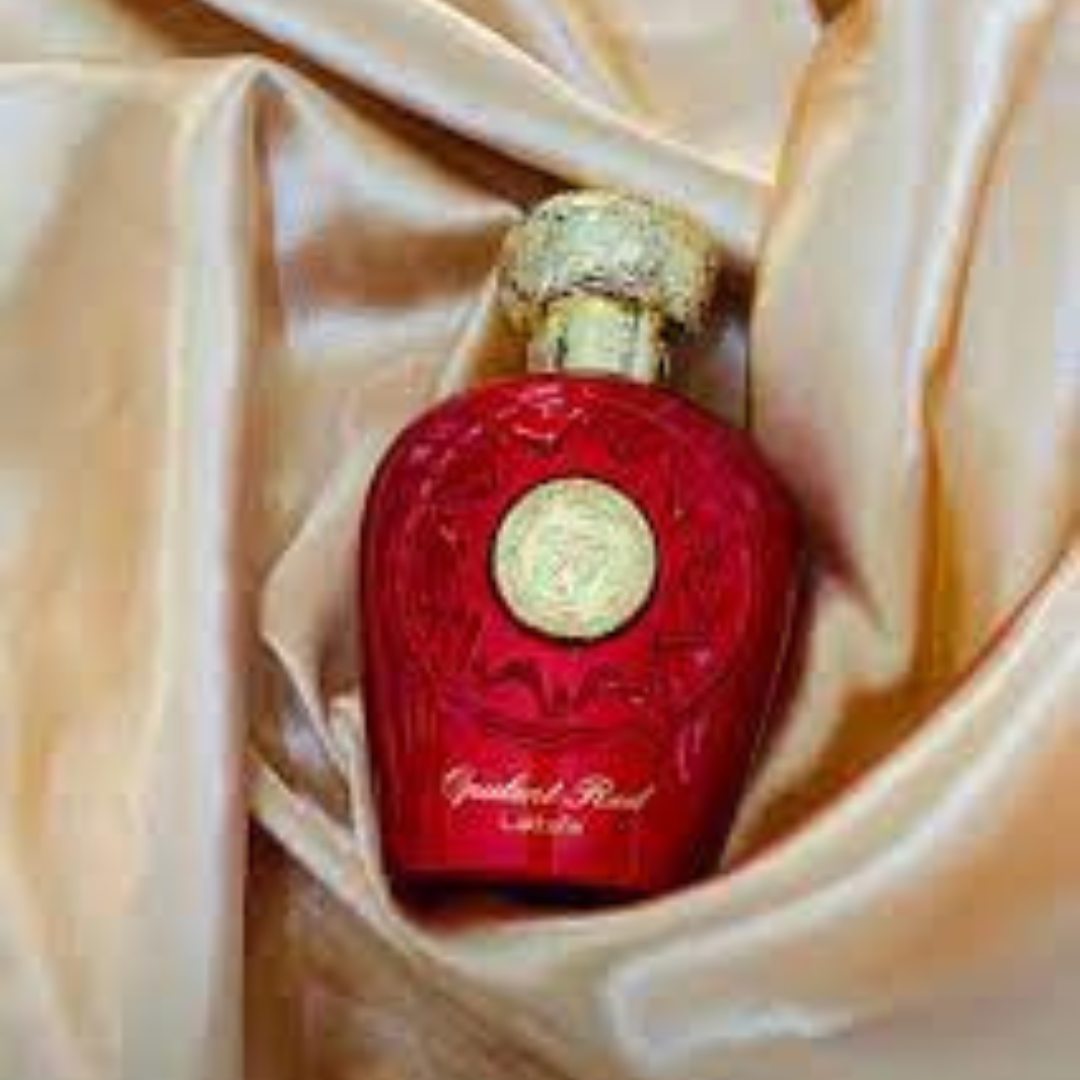 Opulent Red EDP - 100ml (3.4 oz) by Lattafa (WITH VELVET POUCH) - Intense Oud