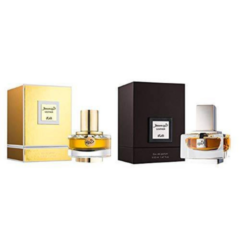 Junoon Leather for Men and Women Couple Bundle by RASASI Perfumes - Intense Oud