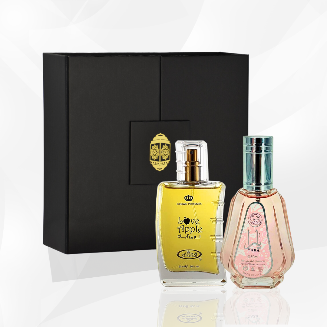 Yara & Love Apple With Magnetic Box EDP-50ML | Perfect For any occasion - Intense Oud