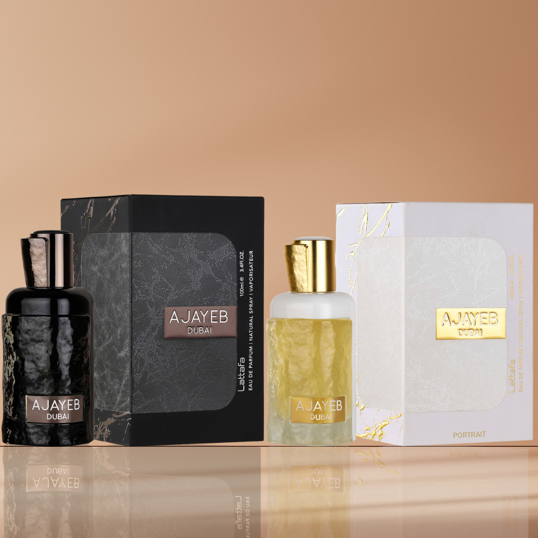 Ajayeb Dubai & Ajayeb Dubai Portrait EDP 100Ml (3.4Oz) By lattafa - Intense Oud