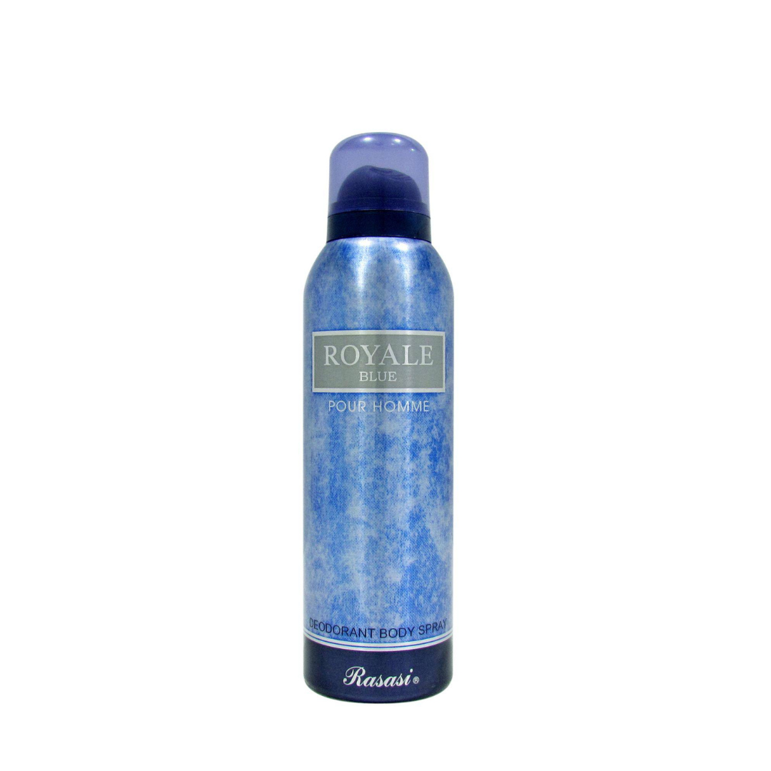 Royale Blue for Men Deodorant - 200ML (6.7 oz) by Rasasi - Intense Oud