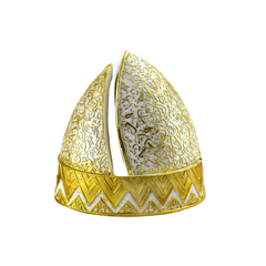 Calligraphy Arched Beehive Dome Style Closed Incense Bakhoor Burner - White - Intense Oud