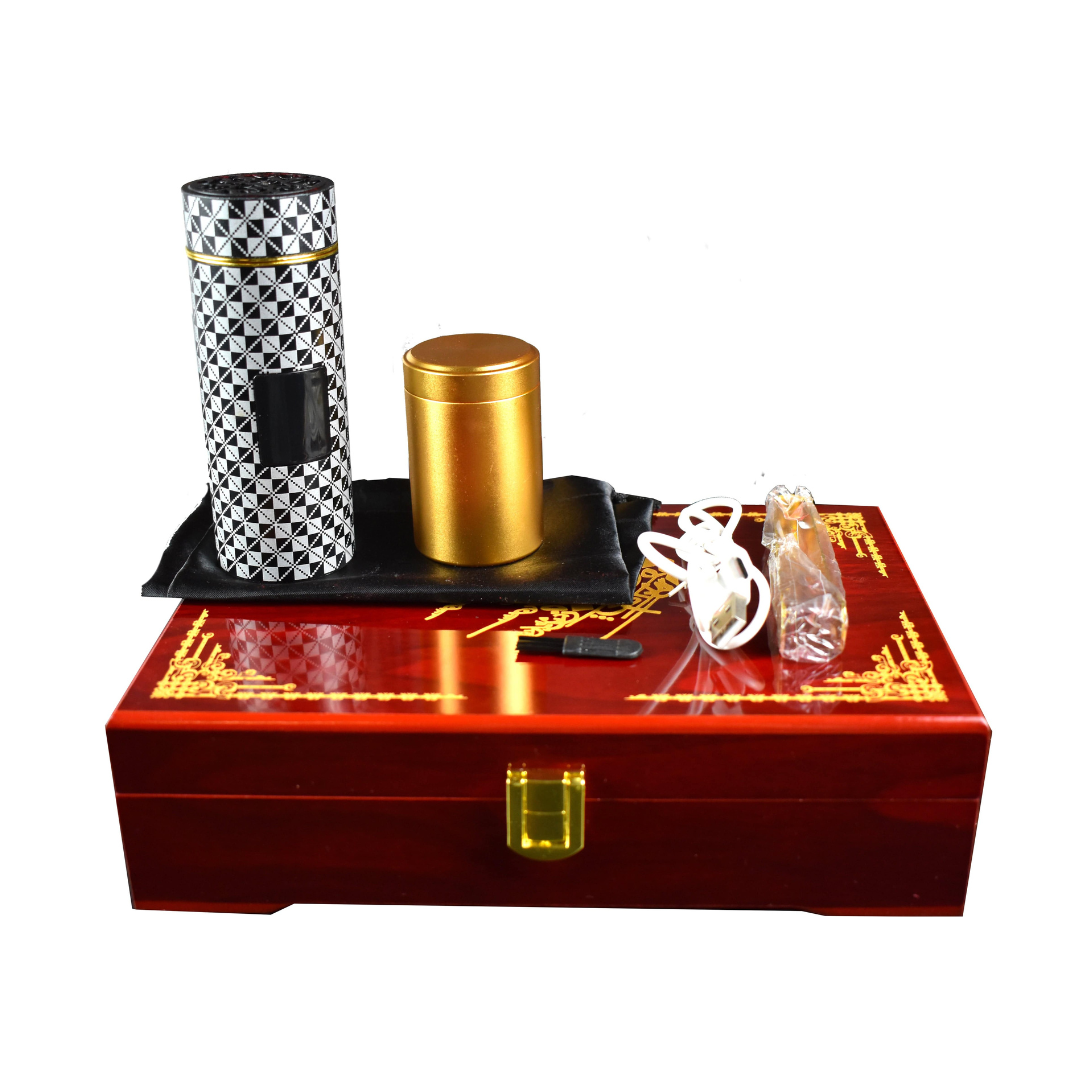 Portable USB Incense Burner Kit- Black - Intense Oud