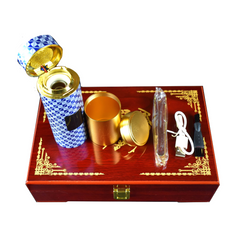 Portable USB Incense Burner Kit- Blue - Intense Oud