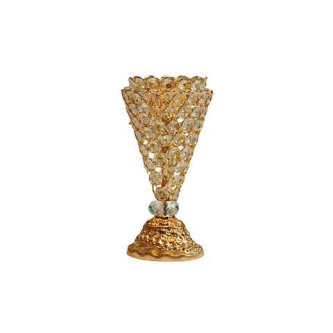 Arab Incense Bakhoor Burner - 10 inch Golden by Intense Oud