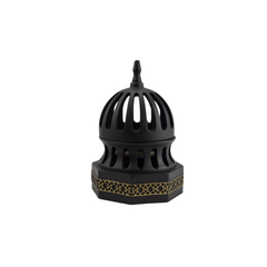 Classic Traditional Dome Style Closed Incense Bakhoor Burner - Black - Intense Oud