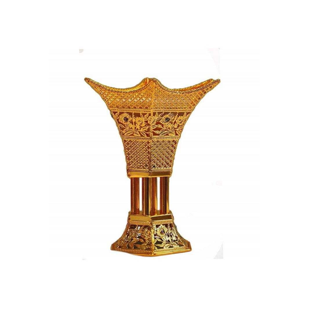 Arab Incense Bakhoor Burner - 6 inch Golden by Intense Oud - Intense Oud
