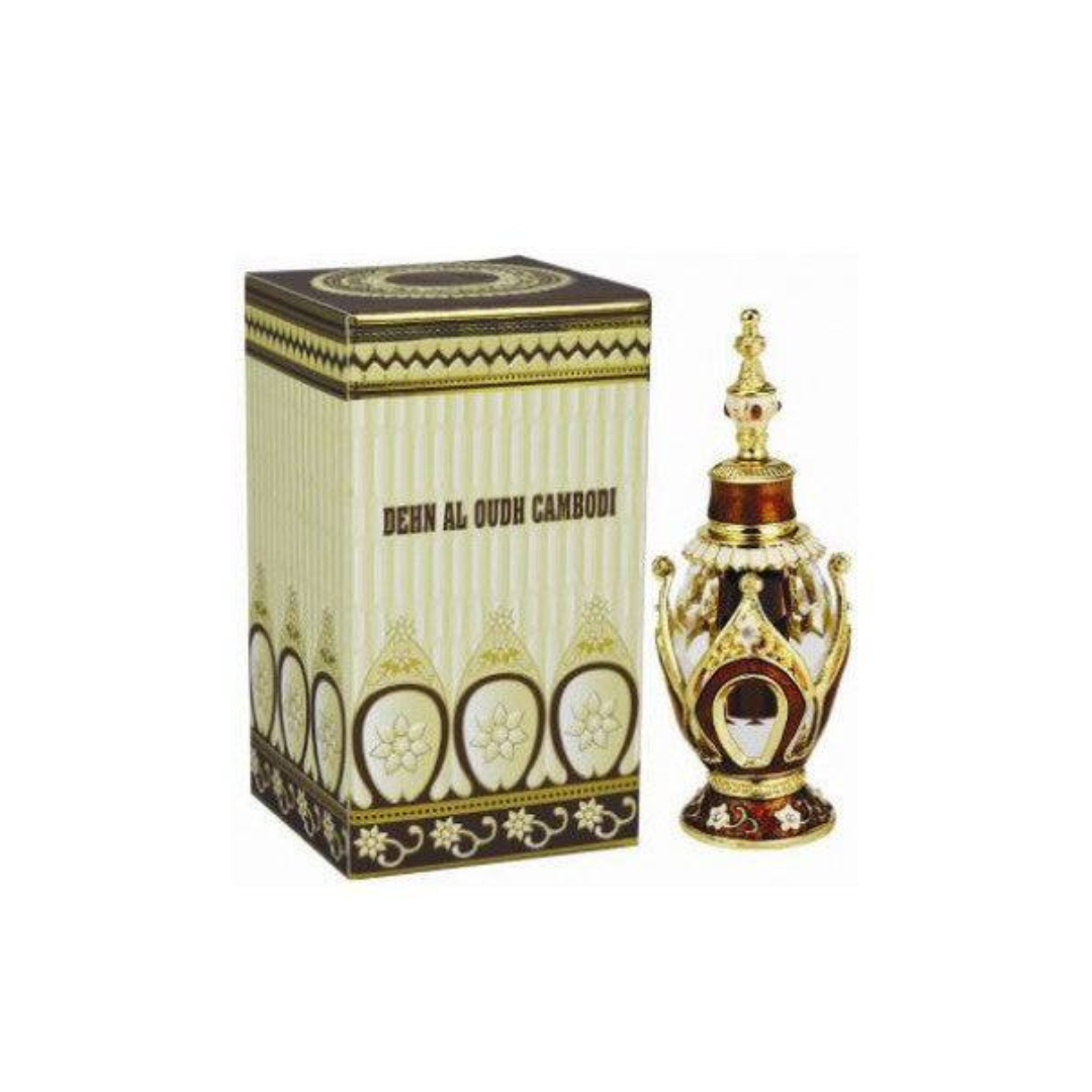 Dehn Al Oudh Cambodi Perfume Oil-3ml(0.1 oz) by Al Haramain - Intense Oud