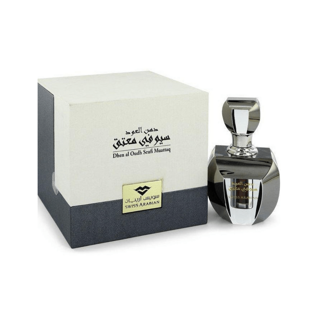 Dhen Al Oudh Seufi Muattaq Perfume Oil - 6 ML (0.2 oz) by Swiss Arabian - Intense Oud