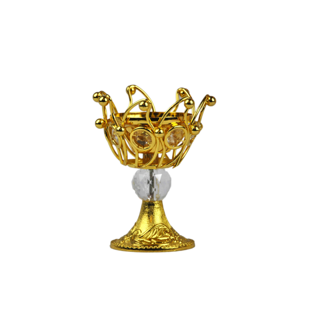 Arab Incense Bakhoor Burner - 5 inch Golden by Intense Oud - Intense Oud