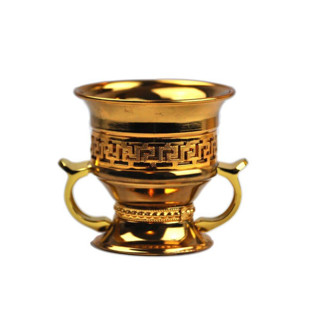 Arab Incense Bakhoor Burner Golden - 5 inch by Intense Oud - Intense Oud