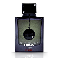 Club De Nuit Urban Man Elixir Eau De Parfum Spray 105ML (3.6 OZ) by Armaf (Velvet Pouch) - Intense Oud