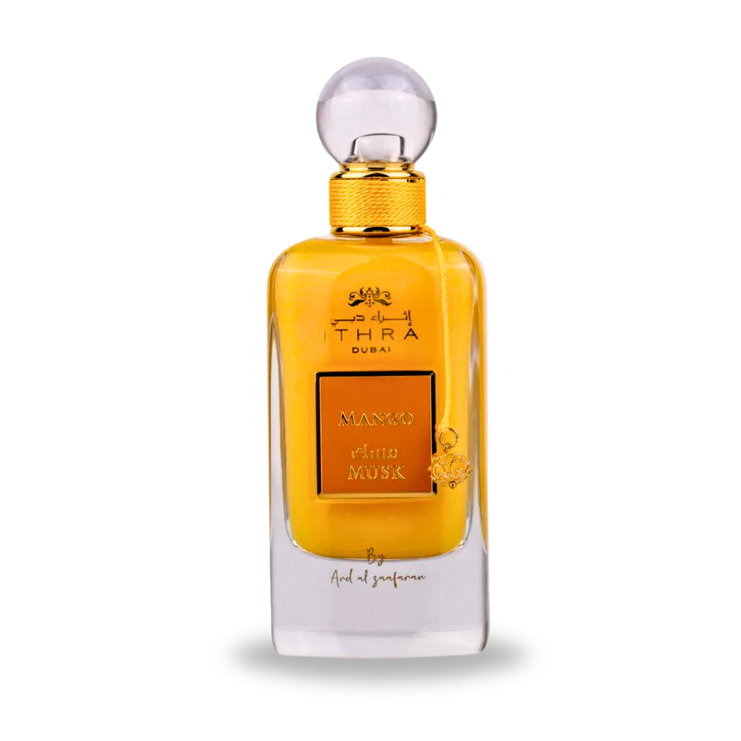 Mango Musk Ithra Dubai Collection - EDP 100ML (3.4 OZ) By Ard Al Zaafaran (VELVET POUCH) - Intense Oud