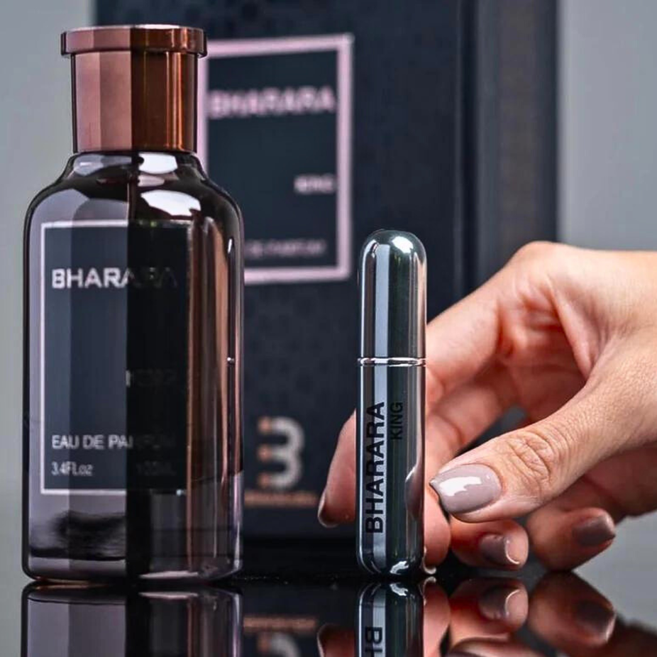 Bharara King Eau de Parfum spray 100ml, a luxurious fragrance bottle with elegant design, by Bharara.