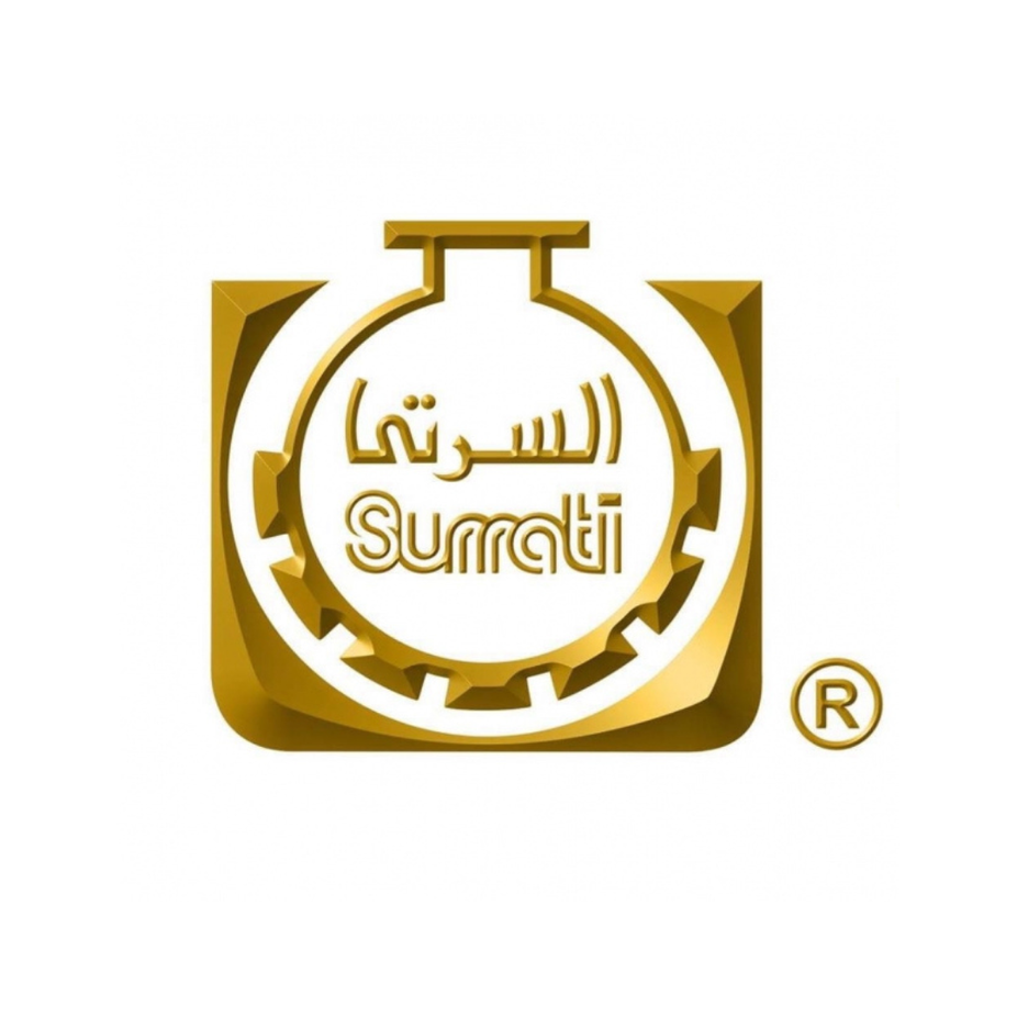 Black Crystal EDP by Surrati, 100ML, elegant bottle of exotic unisex perfume with dark, sleek design and luxurious fragrance accents.